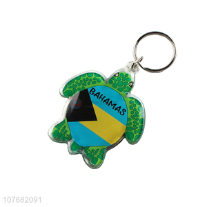 New arrival turtle key chain acrylic keychain key ring