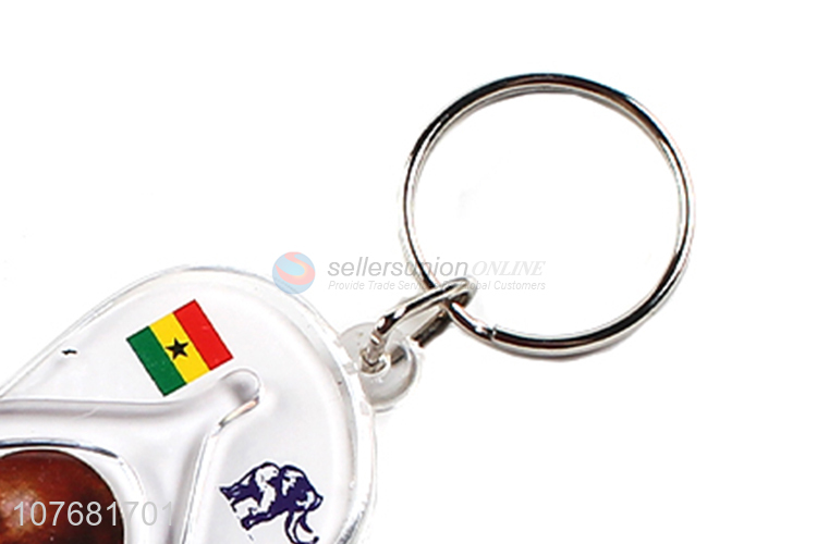 New products flip flops key chain plastic keyring for souvenir