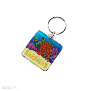 New products Bahamas souvenir key chain acrylic keychain