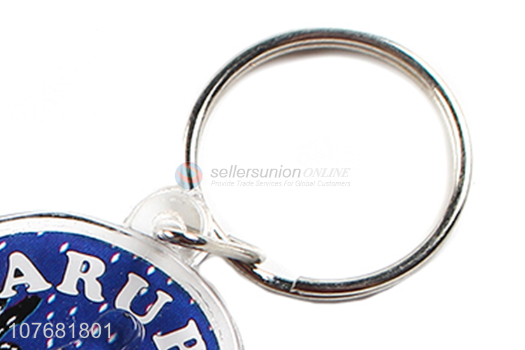 Promotional flip flops key chain acrylic keyring for souvenir