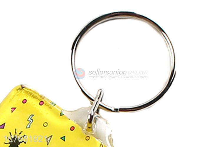 Hot sale Jamaica souvenir key chain acrylic keyring