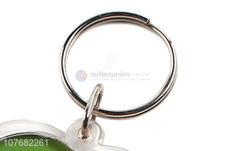 Promotional heart key chain plastic keyring for souvenir