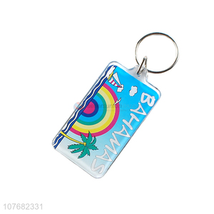 Popular products Bahamas souvenir key chain acrylic keychain