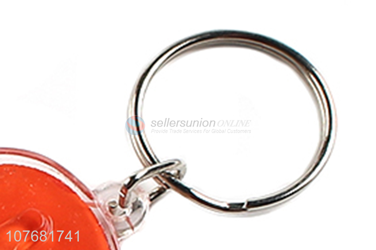 Factory direct sale flip flops key chain plastic keyring for souvenir