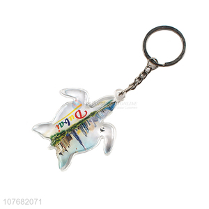 Most popular turtle key chain acrylic keychain key ring