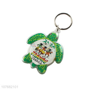 Popular products tortoise key chain acrylic keyring for souvenir