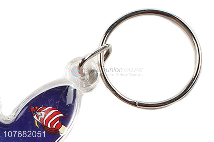 New design turtle key chain acrylic keychain key ring