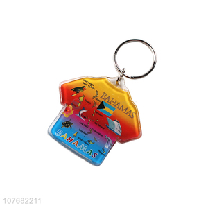 Top seller shirt key chain acrylic keychain key ring