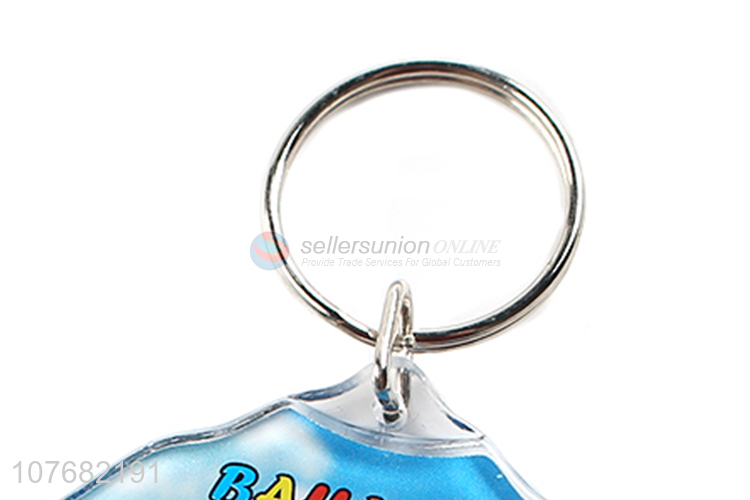 Wholesale shirt shape key chain acrylic keychain key ring