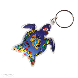 New design turtle key chain acrylic keychain key ring