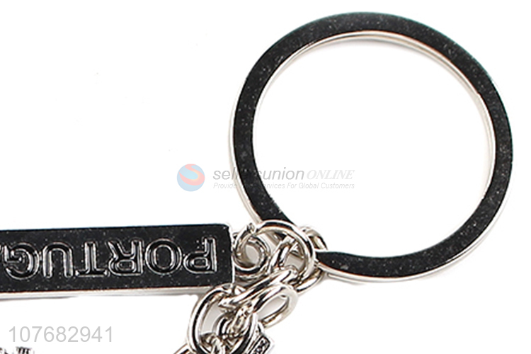 Popular products pendant key chain metal keyring for souvenir