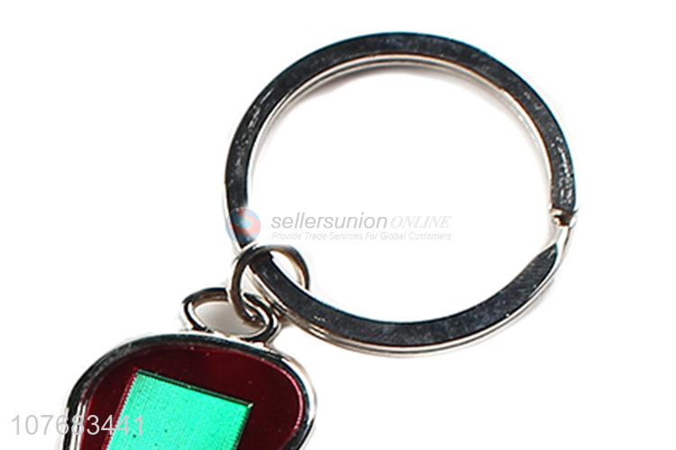 Popular products footed key chain metal keyring for souvenir