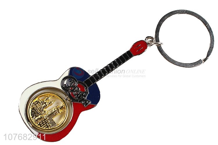 Most popular guitar key chain metal keychain key ring