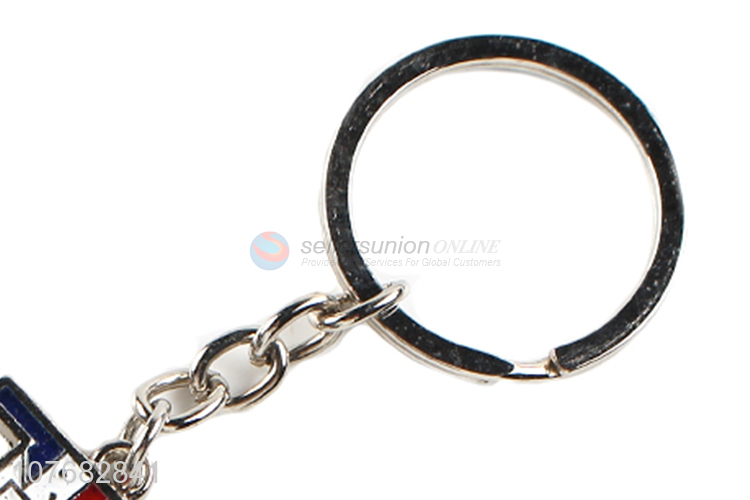 Factory price letter B key chain metal keyring for souvenir