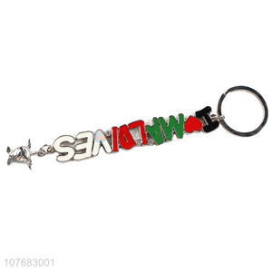 Promotional souvenir key chain metal keychain key ring