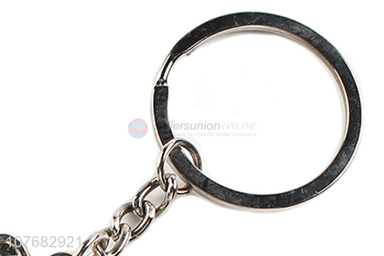 Low price cartoon bear key chain metal keyring for souvenir