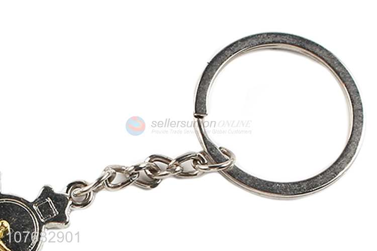 Latest design cross key chain metal keyring for souvenir