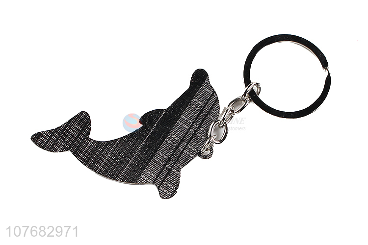 Factory price dolphin key chain metal keyring for souvenir