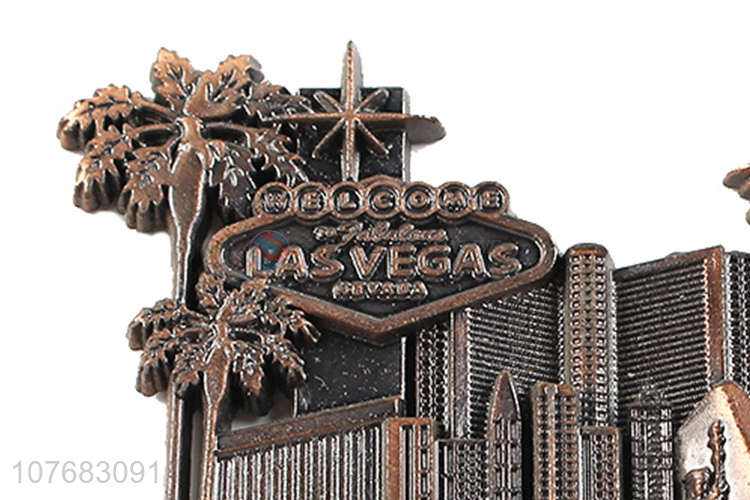 New arrival Las Vegas souvenir metal fridge magnet fridge sticker