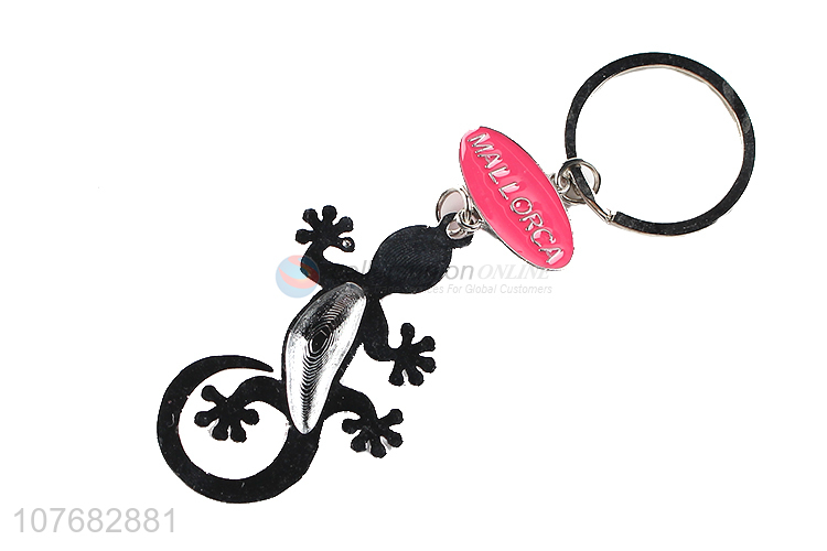Good price lizard key chain metal keyring for souvenir