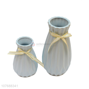 Hot selling simple vase three-piece modern home soft decoration ceramic vase