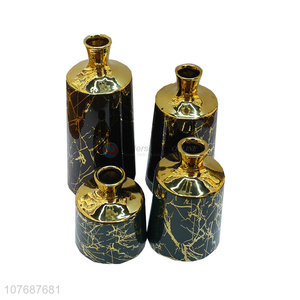 New style imitation marble pattern home decoration ceramic vase