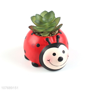 Hot selling cartoon creative animal desktop green plants small potted plants