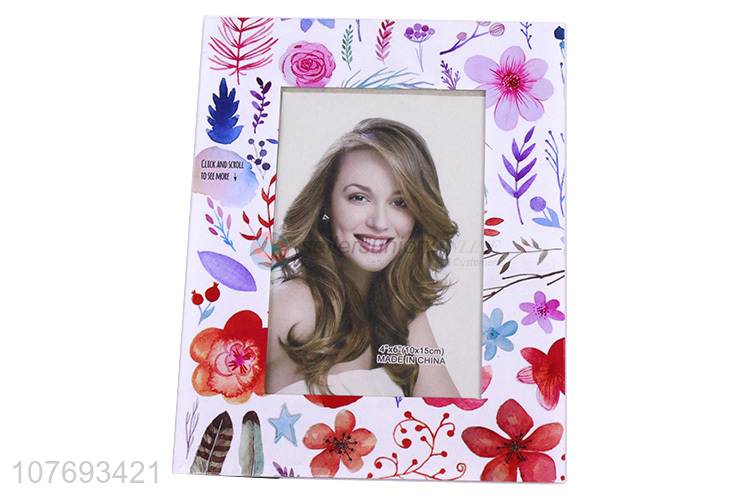 Fashion Printing Rectangle Glass Photo Frame Desk Picture Frame