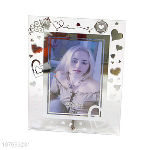 Custom Glass Frame Photo Frame Desk Picture Frame With Metal Easel