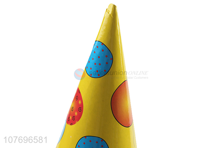 Low price cone paper hat birthday party hat with tassels