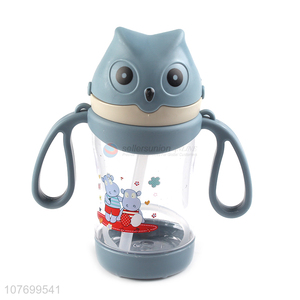 Explosive cartoon owl shape leak-proof cup for children