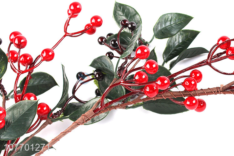 Wholesale Xmas decoration Christmas long vine with red berries