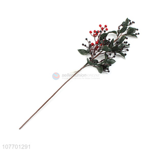 High quality holiday decoration Christmas picks with red fruit