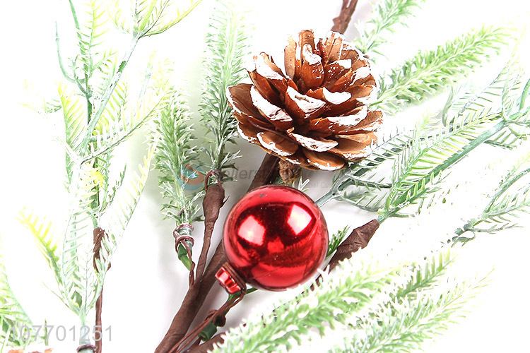 New arrival pinecone red berry Christmas picks Christmas decorations