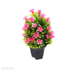 Beautiful and generous indoor potted plastic artificial flower decoration