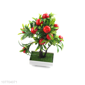 Wholesale home decoration simulation fruit plastic green plants