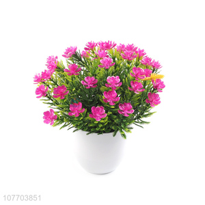 Hot-selling simulation potted artificial flower decoration plastic material flower