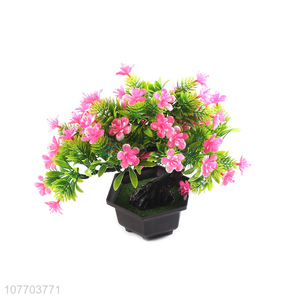 Best indoor home decoration desktop ornaments azalea fake flowers