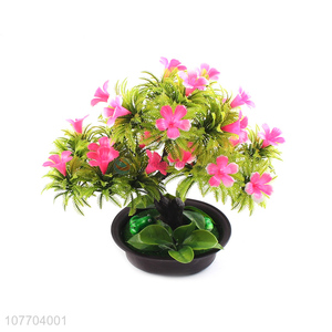 High quality artificial artificial flower potted home decoration plastic flower