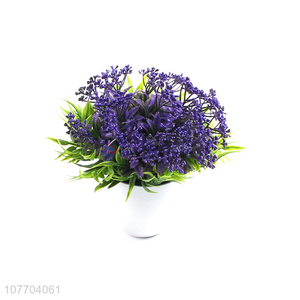 Explosive living room wedding simulation lavender potted artificial flowers