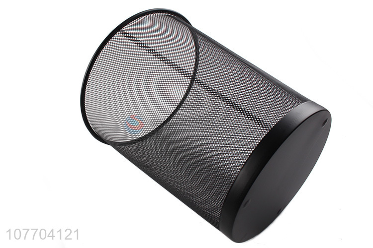 High quality large metal mesh dustbin iron garbage can