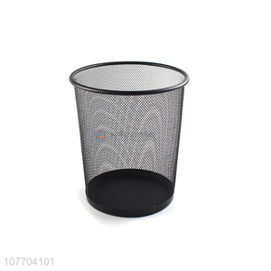 Wholesale popular small metal mesh dustbin iron trash can