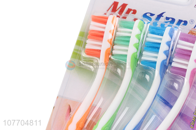 New design plastic soft touch toothbrush for adult