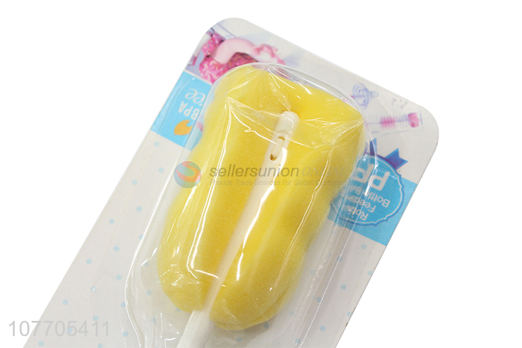 Latest design baby bottle nipple brush milk bottle sponge brush