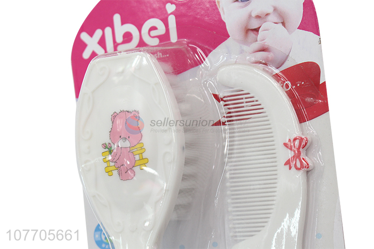 New products cartoon baby comb and hair brush set