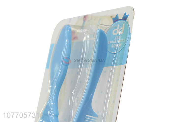 Factory price cartoon baby comb and hair brush set