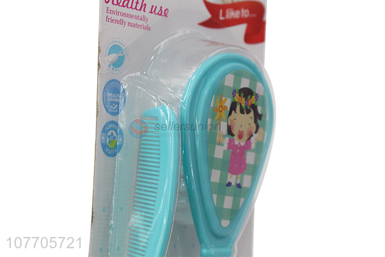 Hot products cartoon baby comb and hair brush set