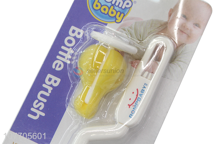 Promotional baby milk bottle cleaner bottle nipple sponge brush