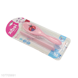 Wholesale cheap cartoon baby comb and hair brush set