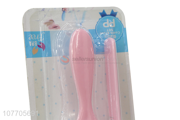 Wholesale cheap cartoon baby comb and hair brush set